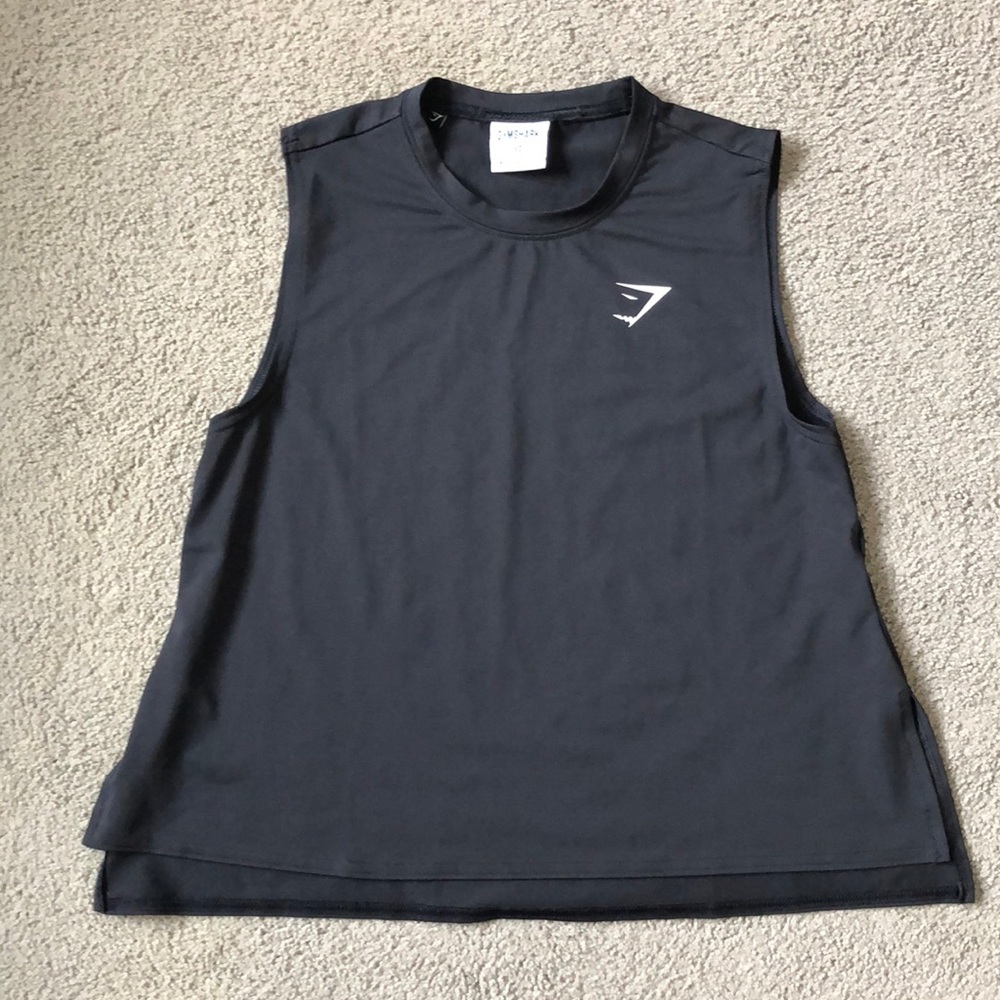 Gymshark Training Midi Tank, XS Black Basic Top